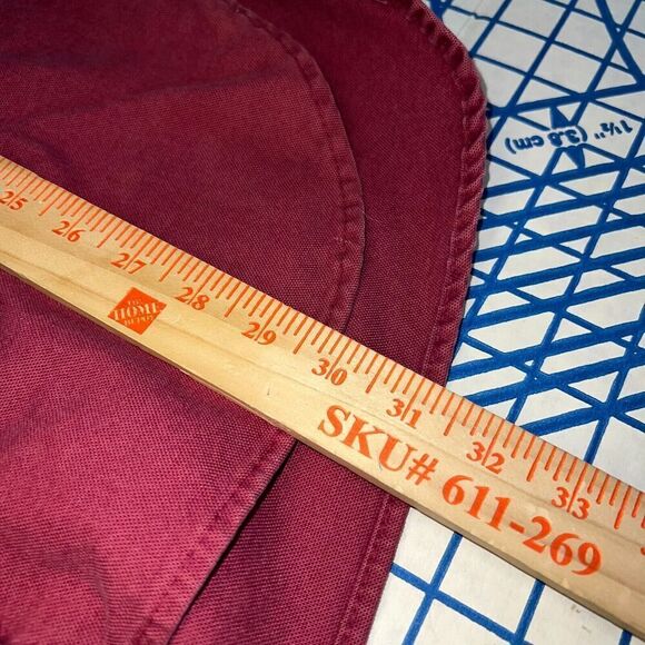 Cabela's Shirt Men's XL Casual Button Down Red Long Sleeve Shacket Heavy - Picture 7 of 9